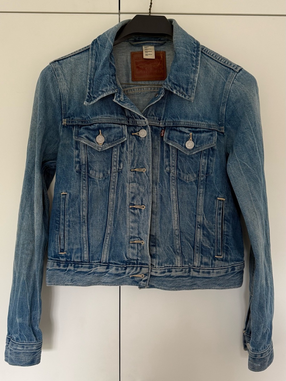Levi's Vintage-Style Faded Blue Denim Trucker Jacket